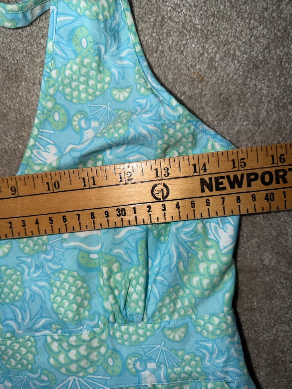 Vineyard Vines Halter Pineapple Dress Size 6 - Picture 7 of 8